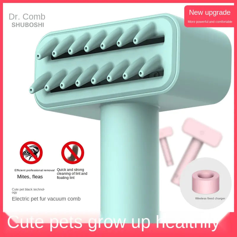 SirWoofs Wireless Electric Pet Comb for Flea and Dust Removal