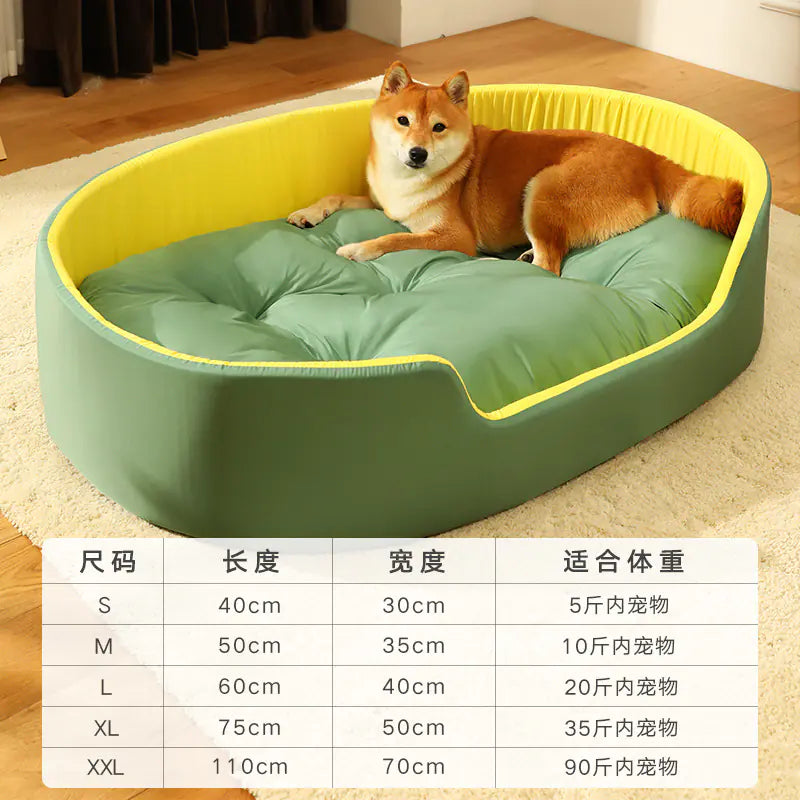 SirWoofs Dog Bed with Removable Washable Cover