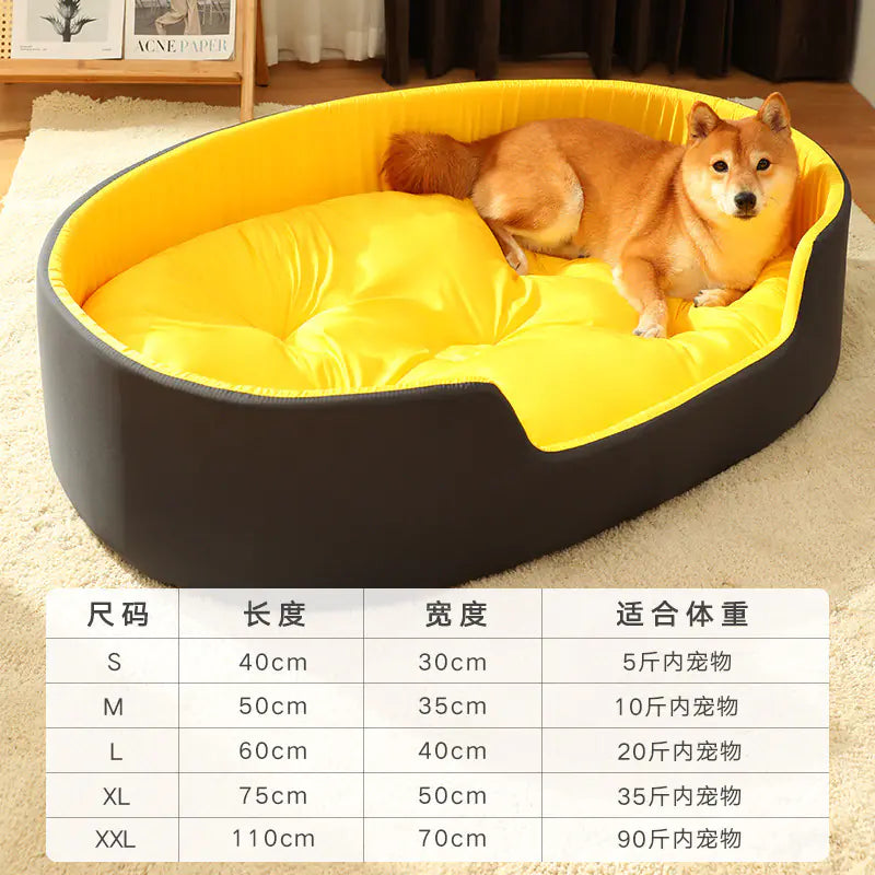 SirWoofs Dog Bed with Removable Washable Cover