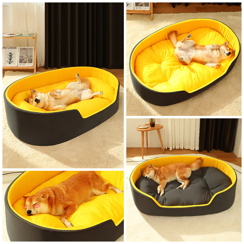SirWoofs Dog Bed with Removable Washable Cover