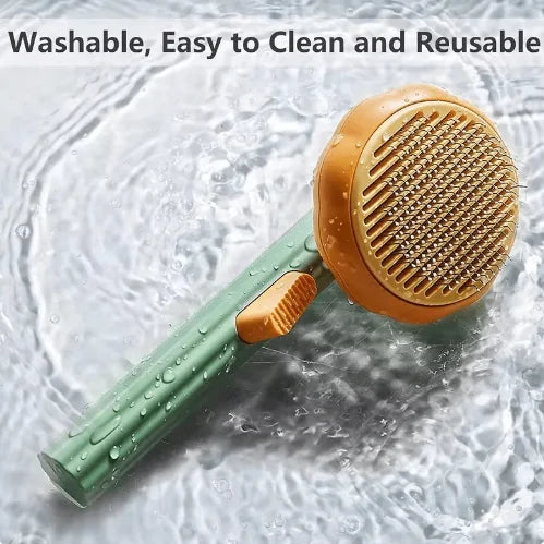SirWoofs Pumpkin Pet Grooming Brush