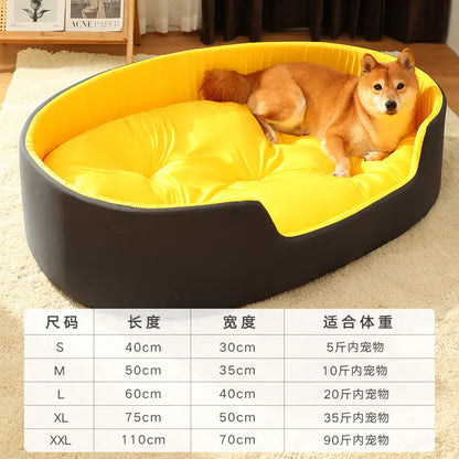 SirWoofs Dog Bed with Removable Washable Cover
