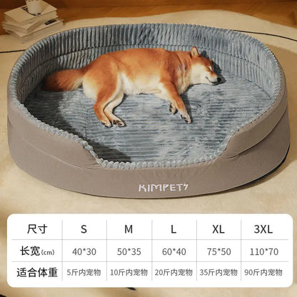 SirWoofs Dog Bed with Removable Washable Cover