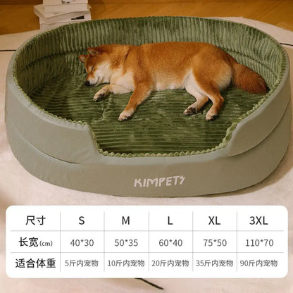 SirWoofs Dog Bed with Removable Washable Cover