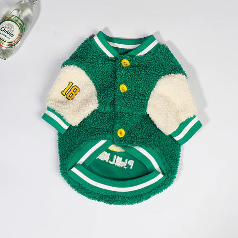 SirWoofs Winter Baseball Coat